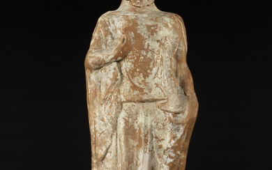 Figurine féminine drapée, époque hellénistique, IIIe-Ier s av.JC