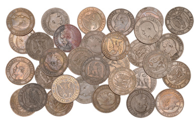 France, Napoleon III (1852-1870), 10 Centimes (32), 1852a (2), 1853a (3), 1853b,...