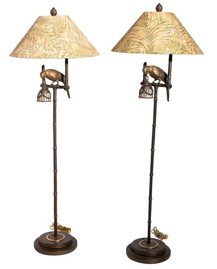 Frederick Cooper Parrot Floor Lamps
