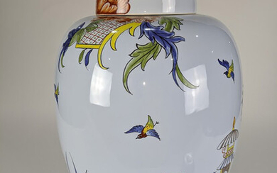 French hand painted urn, for Tiffany & Co.