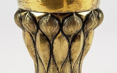 G. Hermeling 800 Silver Gilt Cup, C. 1900