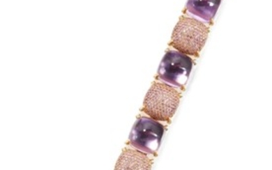 GOLD AND AMETHYST 'PALOMA'S SUGAR STACKS' BRACELET, PALOMA PICASSO FOR TIFFANY & CO.