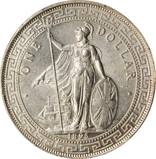 GREAT BRITAIN. Trade Dollar, 1895-(B). Bombay Mint. PCGS MS-61 Gold Shield.