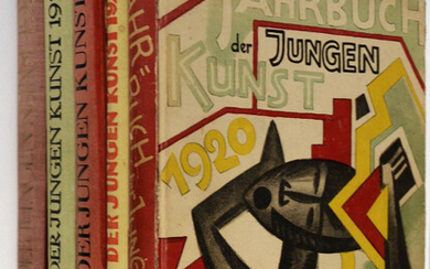 Georg Biermann (Editor) - JAHRBUCH DER JUNGEN KUNST - COMPLETE 5 VOLUME SET WITH 32 ORIGINAL GRAPHICS