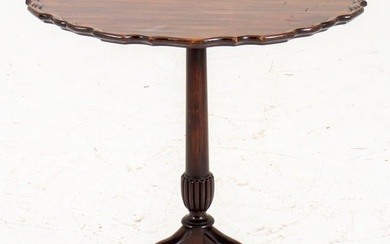 George III Style Mahogany Piecrust Tripod Table