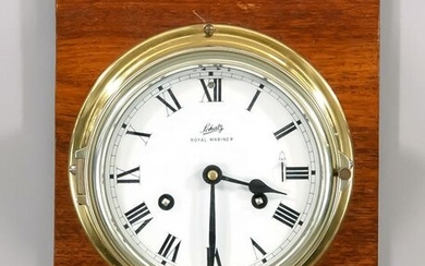 Glass clock marked Schatz Roya