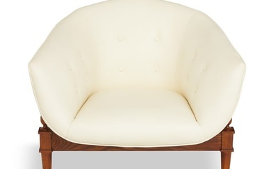 Global Views Tufted Leather "Mimi" Chair