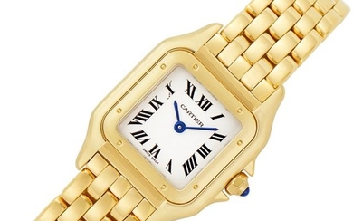 Gold 'Panthère' Wristwatch, Cartier