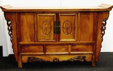 Good Chinese huanghuali altar cabinet with 2 doors opening...