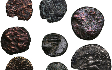Greek, Indo-Greek, Indo-Skythian Æ-AR coins 9-16mm (8)