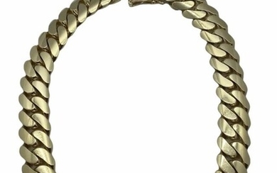 Grimal 14k Solid Gold Chain Necklace 1000 Gram Cuban