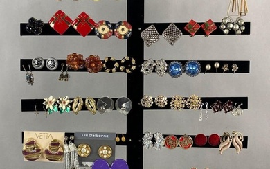 Group of 40+ Pairs of Costume Jewelry Earrings