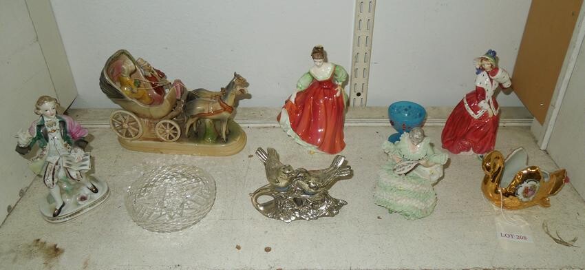 Group of Porcelain Figurines.