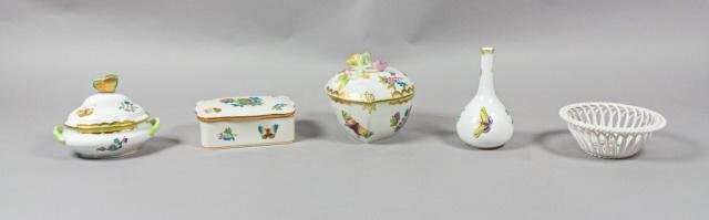 Grouping of Herend Queen Victoria Porcelain