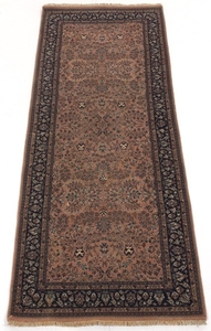 Hand-Knotted Wide Sarouk Runner