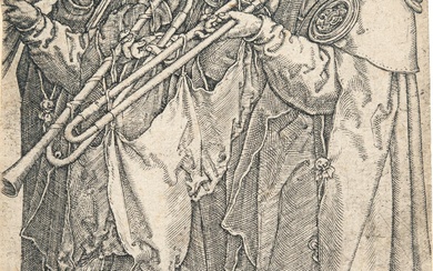 Heinrich Aldegrever (1502 Paderborn - Soest 1555/1561) – Die drei Posaunenbläser