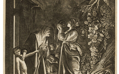 Hendrik Goudt (1583-1648) Ceres seeking her Daughter, after Adam Elsheimer (1578-1610)