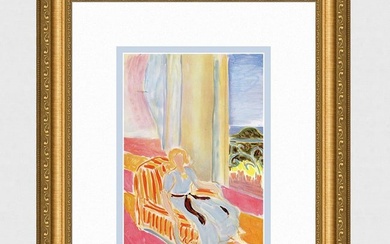 Henri Matisse Girl In Front Of The Window Dress, White And Black Belt (Jeune Fille Devant La Fenetre