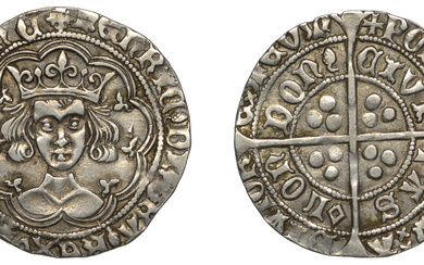 Henry VI (First reign, 1422-1461), Pinecone-Mascle issue, Groat, London, mm. crosses IIIa/V,...