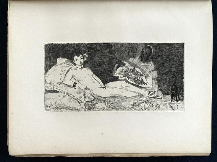 Histoire de Edouard Manet et son oeuvre, 1902. With two etchings by Manet