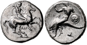 ITALIEN, KALABRIEN / Stadt Taras (Tarent), AR Stater (272-235 v.Chr.)