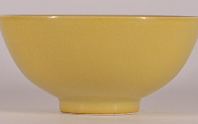 Imperial Yellow Bowl Yongzheng Mark and Period
