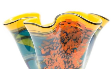 Ioan Nemtoi Large Signed 20th Century art Glass Vase