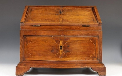Italy, with walnut veneered apprenticeship furniture, 18th century;,...