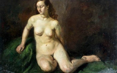 Ivan Olinsky (Russia,NY,1878-1962) oil painting