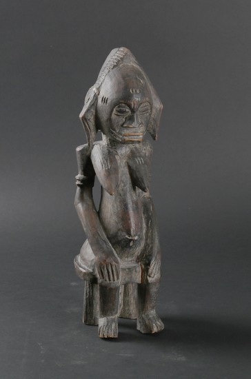 Ivory Coast, Senufo, seated figure