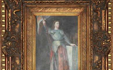 JANTE, OIL ON CANVAS, H 15", L 11", JOAN OF ARC