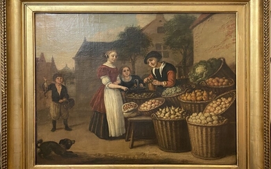 Jan Victors (1620-1676) Le marchand de fruits... - Lot 8 - Pierre Bergé & Associés