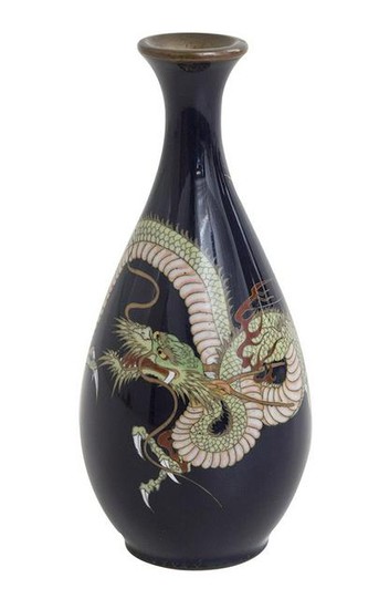 Japanese 19th Century Cloisonne Cabinet Vase