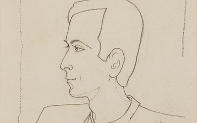 Jean Cocteau (1889-1963) Portrait de Roland Petit