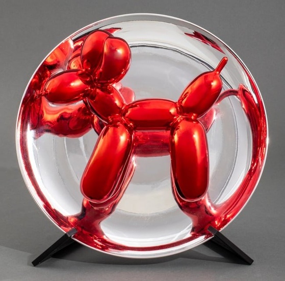 Jeff Koons "Balloon Dog (Red)" Porcelain Sculpture