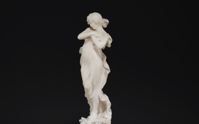 "Jeune Nymphe" Grande sculpture en marbre blanc, XIXème. Poids: 12.95 kg Livraison indisponible Région: France...
