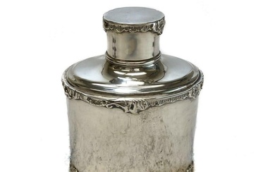 Josiah Williams & Co London Sterling Silver Tea Caddy 1906