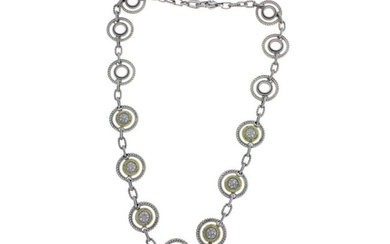 Judith Ripka Sterling Silver Diamond Necklace