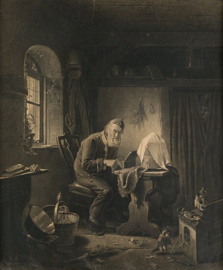 KARL VON ENHUBER (1811 / 1867), The Piping Bullfinch