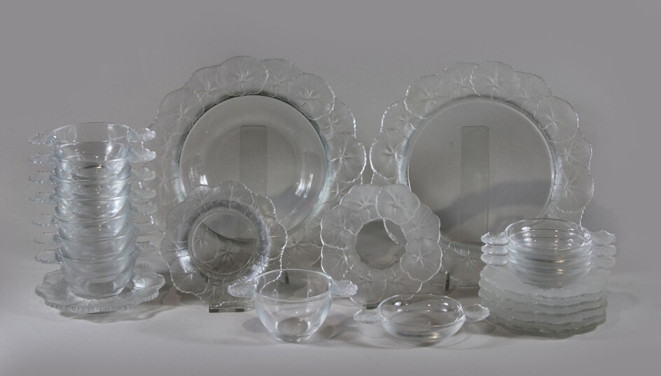 Konvolut Lalique Glas, Schalen