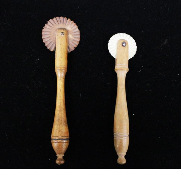 LOT OF (2) 19TH C. PIE CRIMPERS