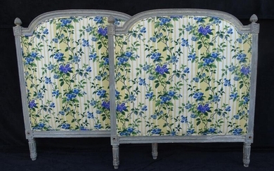 LOUIS VIII STYLE DECORATED AND UPHOLSTERED BED NO RAILS