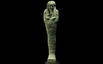 Large Egyptian Hieroglyphic Shabti for Nes-Ptah