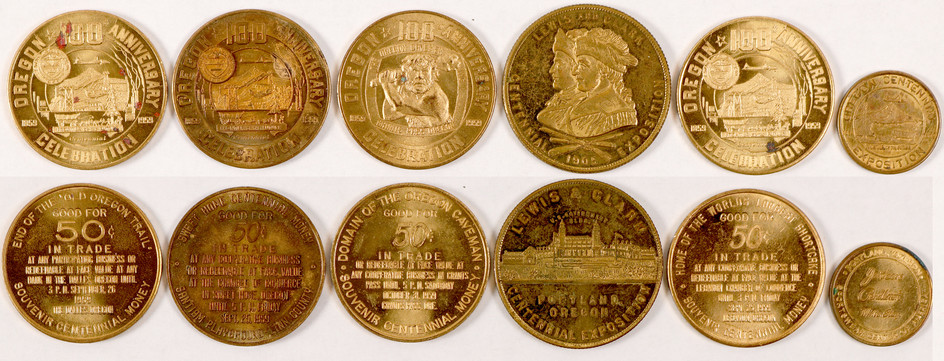 Lewis & Clark Exposition/ Oregon Centennial Medals #101162