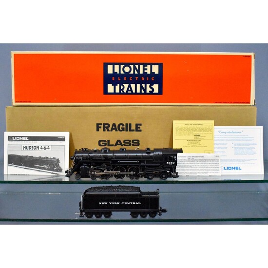 Lionel modern era O scale 18005 Hudson in master carton with display case