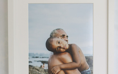 Lisbeth Luft; Father and Son; 20x30 print, 30x40cm frame