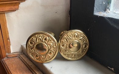 Lotto di 4 coppie di porta embrasse in bronzo