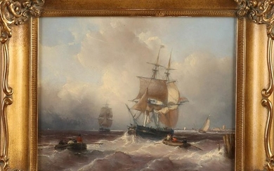 Louis Johan Hendrik Meijer. 1809 - 1866, Seascape with