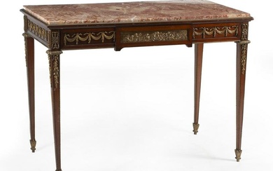 Louis XVI-Style Mahogany Console Table