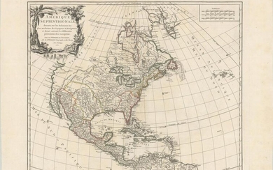 MAP, North America, Robert de Vaugondy